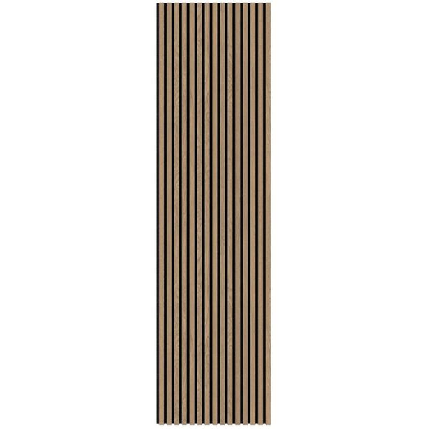 Akustiikkapaneeli Fibrotech Basic, 22x605x2440mm, öljytty tammi