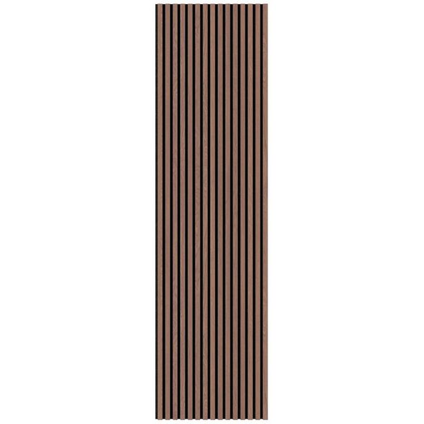 Akustiikkapaneeli Fibrotech Basic, 22x605x2440mm, pähkinä 