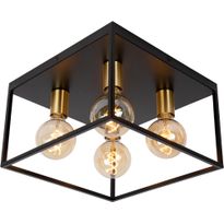 Plafondi Lucide Ruben, 36x36cm, IP20, musta