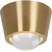 Plafondi Lucide Rigon, Ø9cm, IP20, 7W, kulta