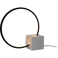 Pöytävalaisin Lucide Cirkelis, Ø32cm, IP20, 6W, musta