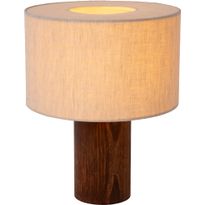 Pöytävalaisin Lucide Tachina, 25x25cm, IP20, beige