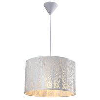 Riippuvalaisin FocusLight Metsä, 60W, 230V, IP20, Ø 400mm, valkoinen