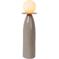 Pöytävalaisin Lucide Figaro, Ø12x45cm, IP20, harmaa