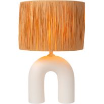 Pöytävalaisin Lucide Ronda, 28x28cm, IP20, valkoinen