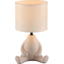 Pöytävalaisin JustLight Ted istuva, beige
