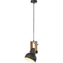 Riippuvalaisin JustLight Cup2.0, 1-osainen, 16.6cm, mattamusta/puu