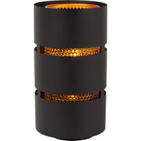 Pöytävalaisin Lucide Rosas, Ø16cm, IP20, musta