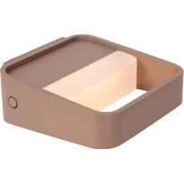 Seinävalaisin Lucide Silvi, 13x13cm, IP20, 3.7W, ruskea