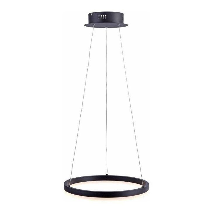LED-riippuvalaisin Paul Neuhaus Titus, Ø45cm, 28W, himmennettävä, antrasiitti