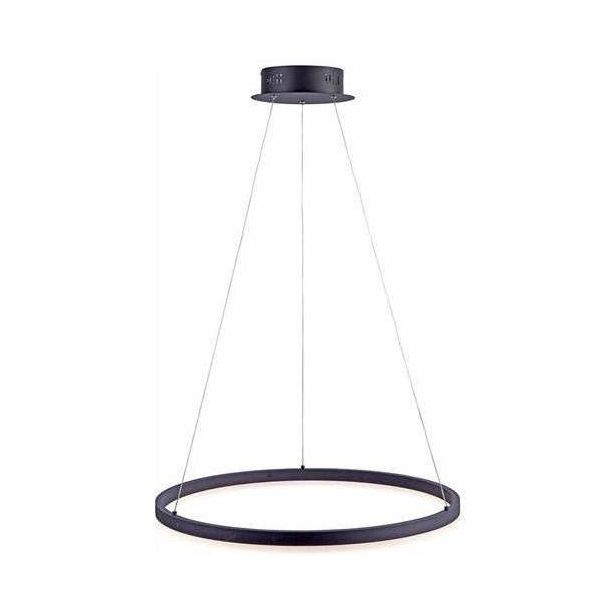 LED-riippuvalaisin Paul Neuhaus Titus, Ø60cm, 38W, himmennettävä, antrasiitti