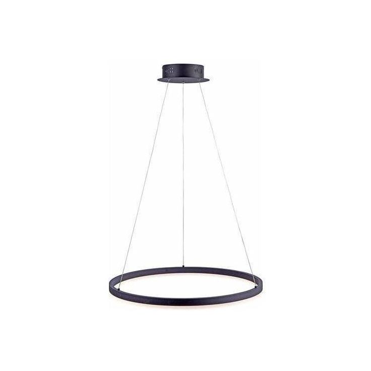 LED-riippuvalaisin Paul Neuhaus Titus, Ø60cm, 38W, himmennettävä, antrasiitti