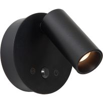 Seinäspotti Lucide Toni, Ø8.1cm, IP20, 2W, liiketunnistin, musta