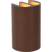 Seinäspotti Lucide York, 7x5.8cm, IP54, 1.2W, ruskea