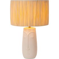 Pöytävalaisin Lucide Viso, Ø36cm, IP20, valkoinen