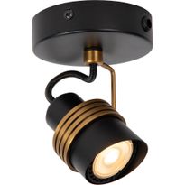 Kattospotti Lucide Tundran, 10x10cm, IP20, musta