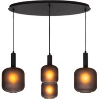 Riippuvalaisin Lucide Eloise, 41x93cm, IP20, musta