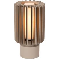 Pöytävalaisin Lucide Lambres, Ø15cm, IP20, beige