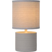 Pöytävalaisin Lucide Greasby, Ø14cm, IP20, harmaa