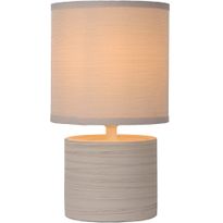 Pöytävalaisin Lucide Greasby, Ø14cm, IP20, beige