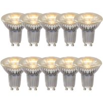 LED-polttimo Lucide MR16, Ø5cm, IP20, 5W, läpinäkyvä, 10 kpl