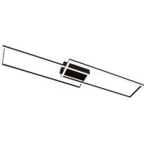 Plafondi Lucide Arianne, 22x92.5cm, IP20, 23W, musta