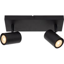 Kattospotti Lucide Amigo, 10x28cm, IP20, musta