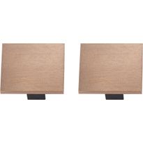 Valaisinkiskon päätykappaleet Lucide Linial, 0.9x1.9cm, IP20, messinki