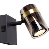 Seinävalaisin Lucide Upton, 7x9.6cm, IP20, harmaa