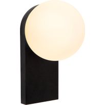 Seinävalaisin Lucide Tassa, 17x14.3cm, IP44, 10W, musta