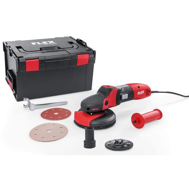 Kulmahiomakone Flex SupraFlex SE 14-2 125 Set, maalatuille puu/kivi/metallipinnoille