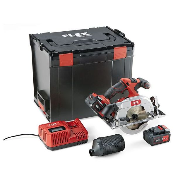 Akkupyörösaha Flex CS 62 18.0-EC/5.0 Set, 18V, 2x5.0Ah akuilla + L-Boxx