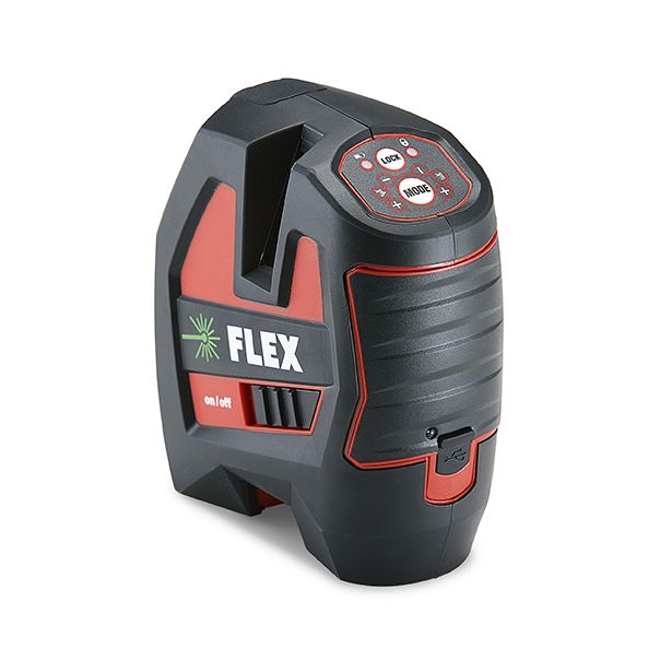 Ristilinjalaser Flex ALC 3/1-G, itsetasaava, sisustusrakentamiseen