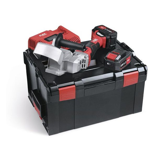 Akkukäyttöinen räystäsurajyrsin Flex RFE 40 18.0-EC/5.0 Set, 18V, 2x5.0Ah akuilla + L-Boxx