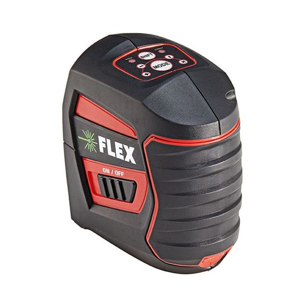 Ristilinjalaser Flex ALC 2/1-G/R, 1v+1p, vihreä
