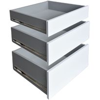Vaatekaapin vetolaatikko FlexiSlide 14, 60x20cm, valkoinen