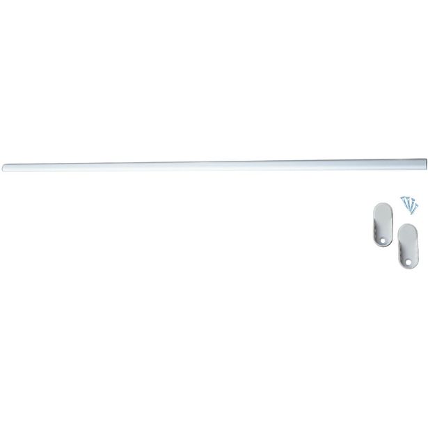 Vaatetanko FlexiSlide 15, 110cm, sisältää kiinnikkeet/ruuvit, valkoinen