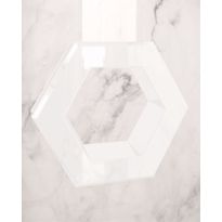 Vedin valkoinen kuusikulmainen hexagonal