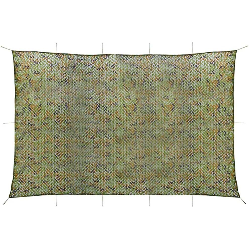 Naamiointiverkko säilytyslaukulla, 5x8m, vihreä