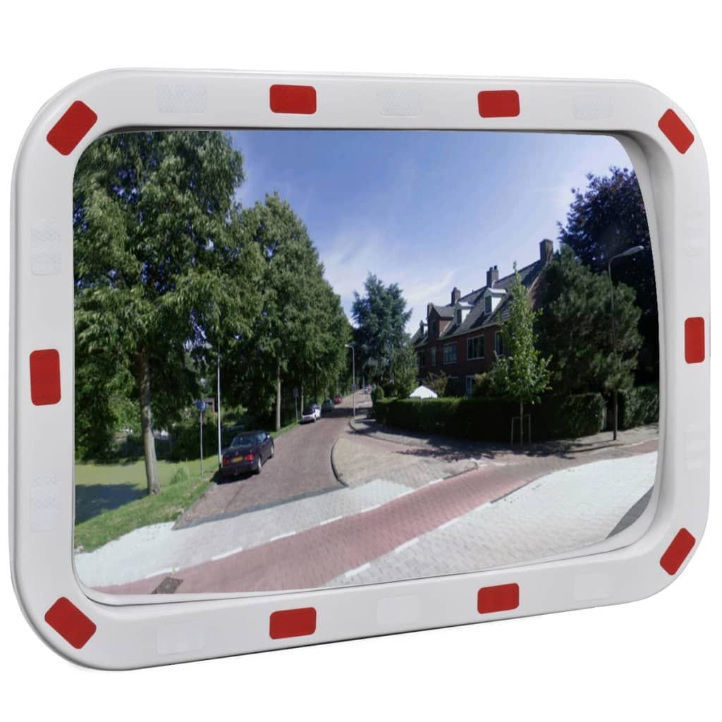 Convex liikennepeili heijastimilla, suorakaide, 40x60cm