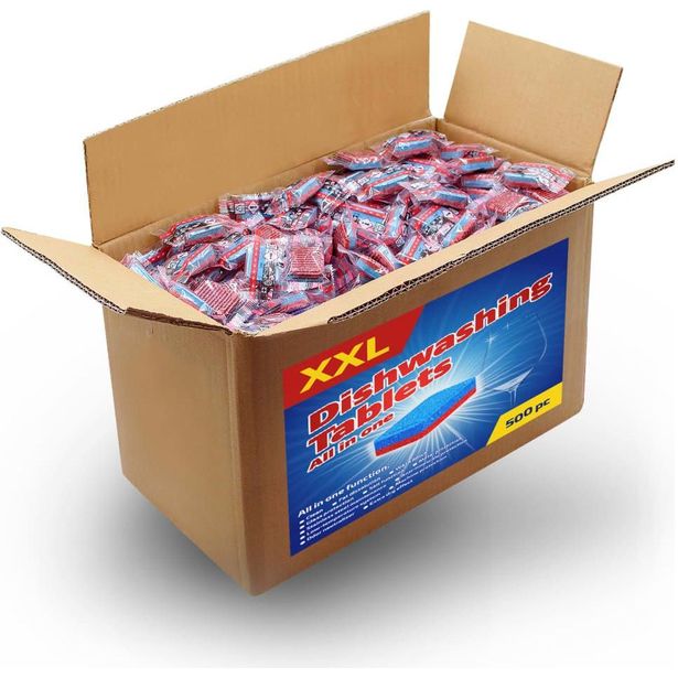 12-in-1 astianpesukonetabletit, 500kpl, 9kg
