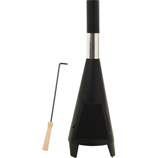 Puutarhauuni hiilihangolla, 38x38x122cm, teräs