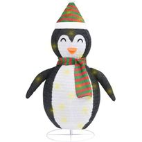 Pingviini-joulukoriste LED-valoilla, ylellinen kangas, eri kokoja