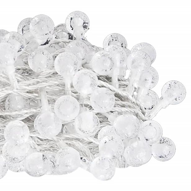 Pallo keijuvalonauha, 20m, 200 LED-valoa, 8-toiminen