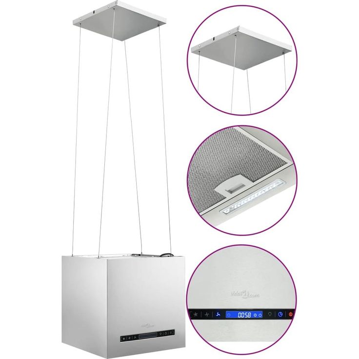 Ripustettava liesituuletin, LCD 37cm, ruostumaton teräs