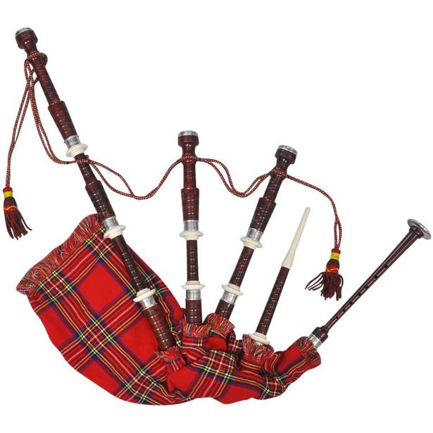 Skotlantilainen Highland säkkipilli Kuninkaallinen, punainen