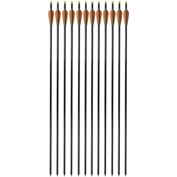 Jousipyssyn nuolet, 30, 0.8cm, lasikuitu, 12 pcs