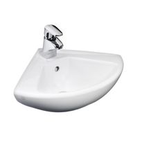 Pesuallas GBG 7327 98, kulma-asennukseen, 195x550x450mm, valkoinen, Verkkokaupan poistotuote