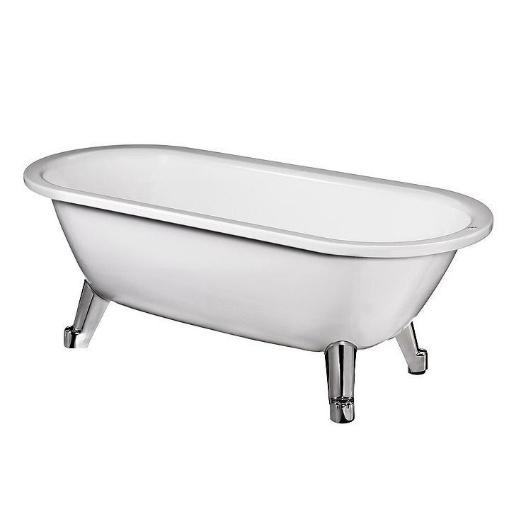 Tassuamme GBG 6316 ilman jalkoja, 186l, 1580x680mm, valkoinen