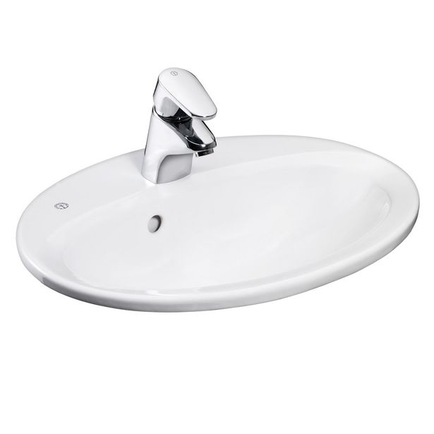 Pesuallas GBG 7G2853, upotettava, 535x440mm, valkoinen